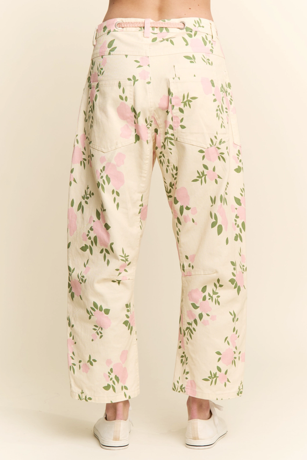 Pretty in Petals Barrel Jeans