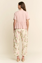 Pretty in Petals Barrel Jeans