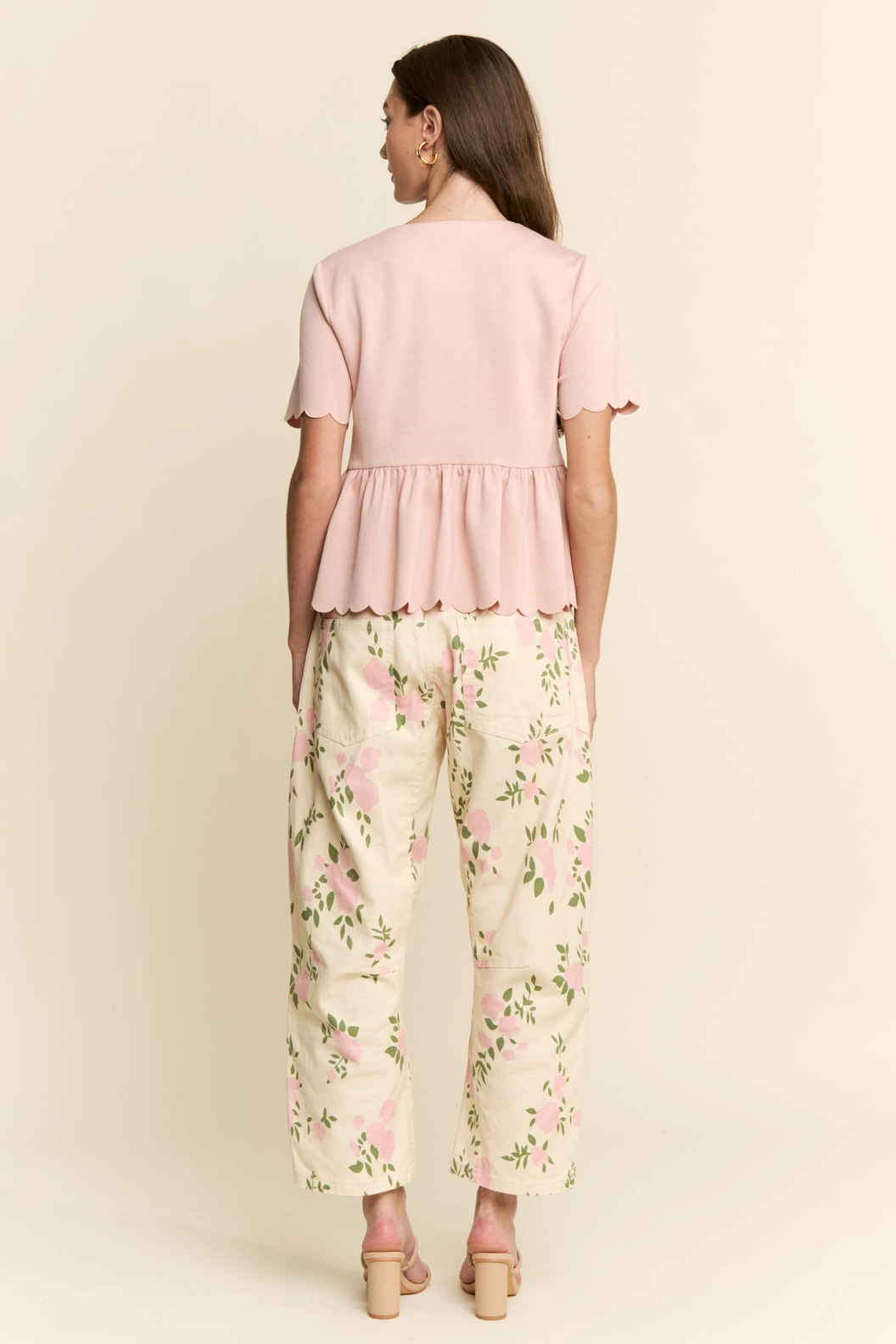 Pretty in Petals Barrel Jeans