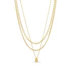 The Golden Cascade Layered Teardrop Necklace - Preorder