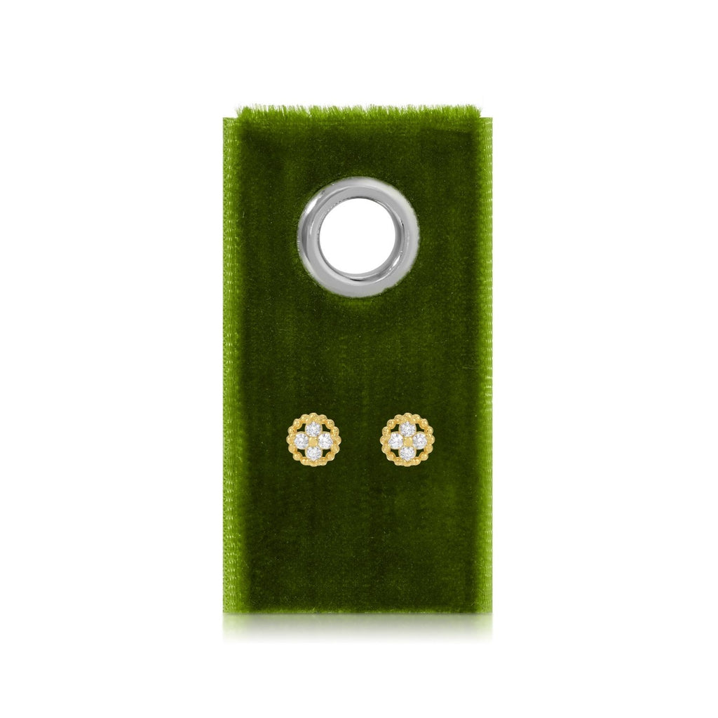Royal Fleur CZ Stud Earrings - Preorder