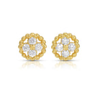 Royal Fleur CZ Stud Earrings - Preorder