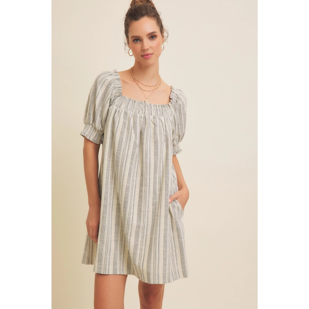 The Seaside Stripe Mini Dress