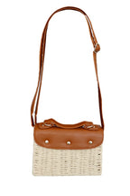The Golden Hour Woven Flap Bag - Preorder