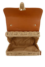 The Golden Hour Woven Flap Bag - Preorder