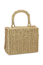 The Golden Coast Wicker Box Bag - Preorder