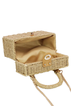The Golden Coast Wicker Box Bag - Preorder